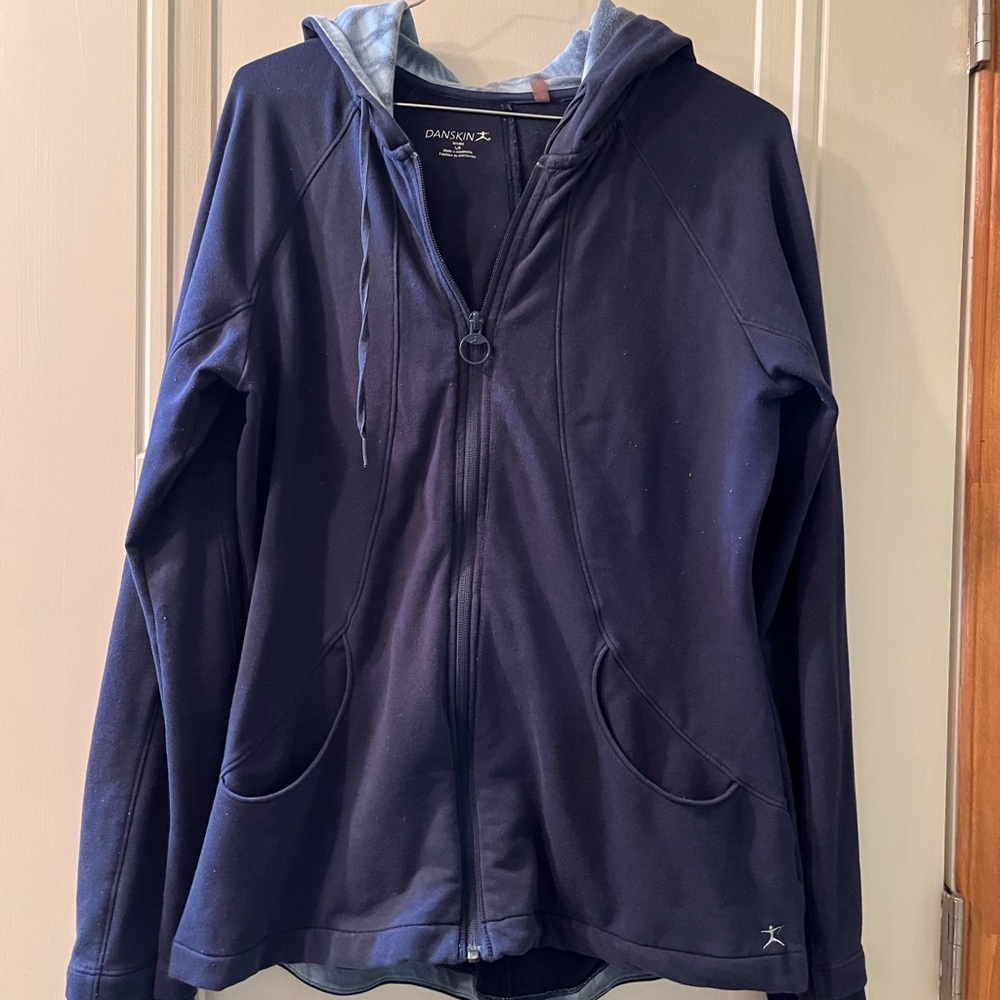 Danskin Dark Blue Full-Zip Hoodie